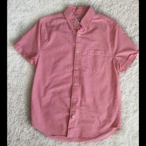 Men’s Button Down shirt, light pink, size medium
